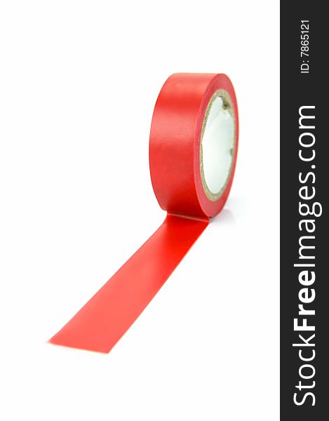 Electrical tape isolated against a white background