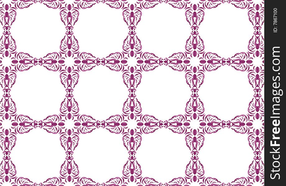 Ottoman style wallpaper pattern and shape. Ottoman style wallpaper pattern and shape