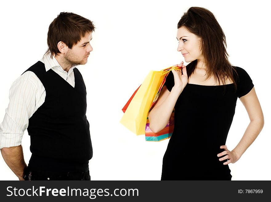 Stock photo: an image of two people: man and woman