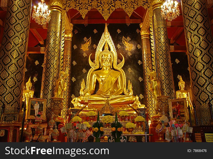 The golden buddha in thailand