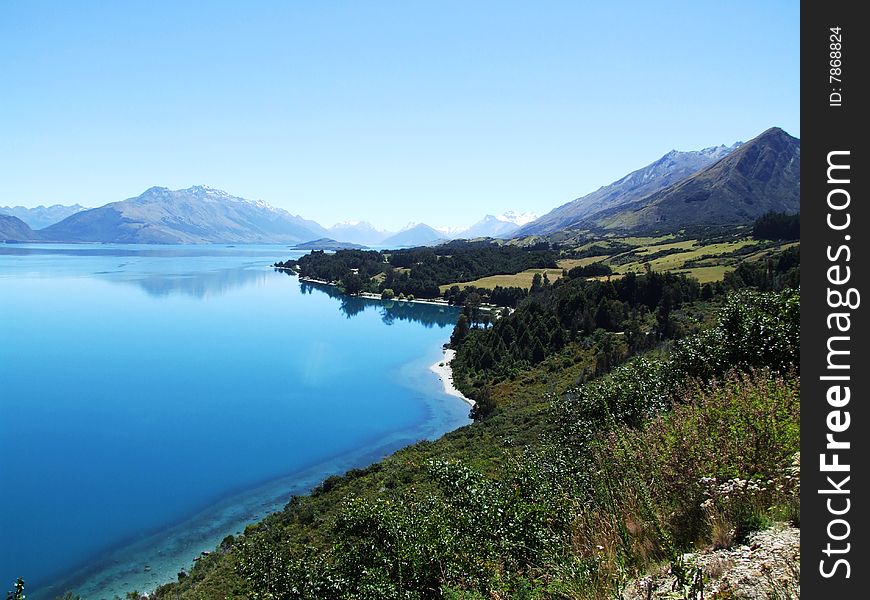 Lake With Mountains