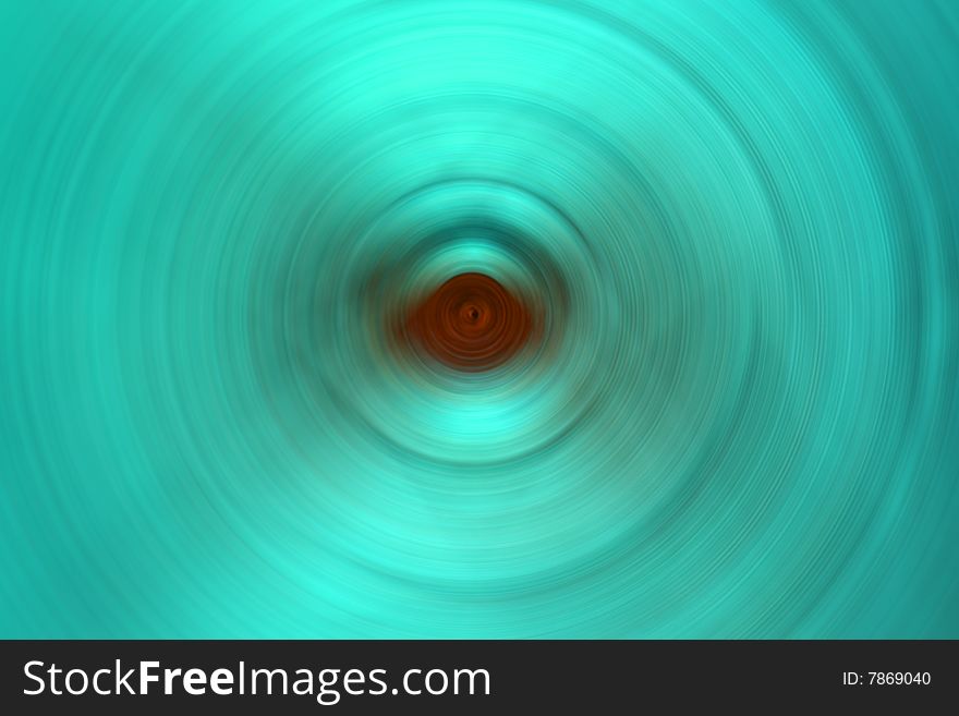 Turquoise abstraction with brown eye. Turquoise abstraction with brown eye