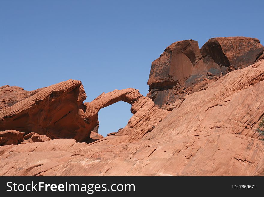 Arch Rock, Valley of Fire State Park, Nevada. Arch Rock, Valley of Fire State Park, Nevada