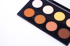 Makeup Palette And Tools On A White Background Royalty Free Stock Photos Makeup Palette And Tools On A White Background Royalty Free Stock Photos