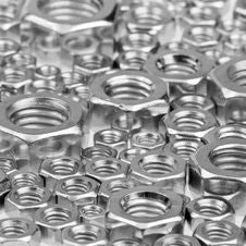 Hex Nuts Background Stock Image Hex Nuts Background Stock Image