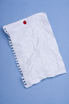 Blank Spiral Page On Blue Stock Photography Blank Spiral Page On Blue Stock Photography