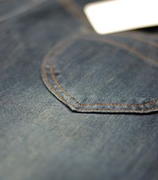 BACK POCKET OF A JEAN Stock Image