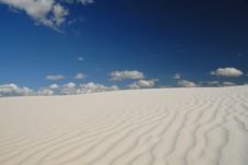 White Sands And Blue Sky Royalty Free Stock Photography
