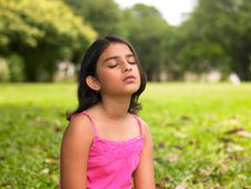 Asian Girl Sitting In The Park Stock Photography Asian Girl Sitting In The Park Stock Photography
