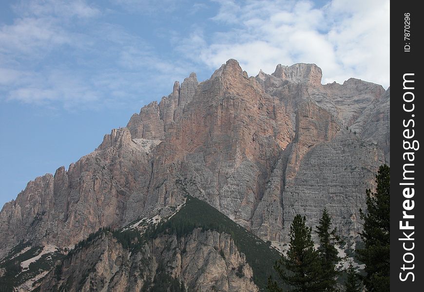 Mountain Panorama shot in Trentino (Italy)