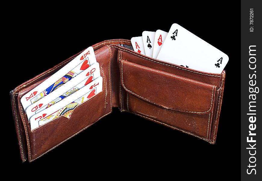 Conceptual image of gambler's financial life. Conceptual image of gambler's financial life.
