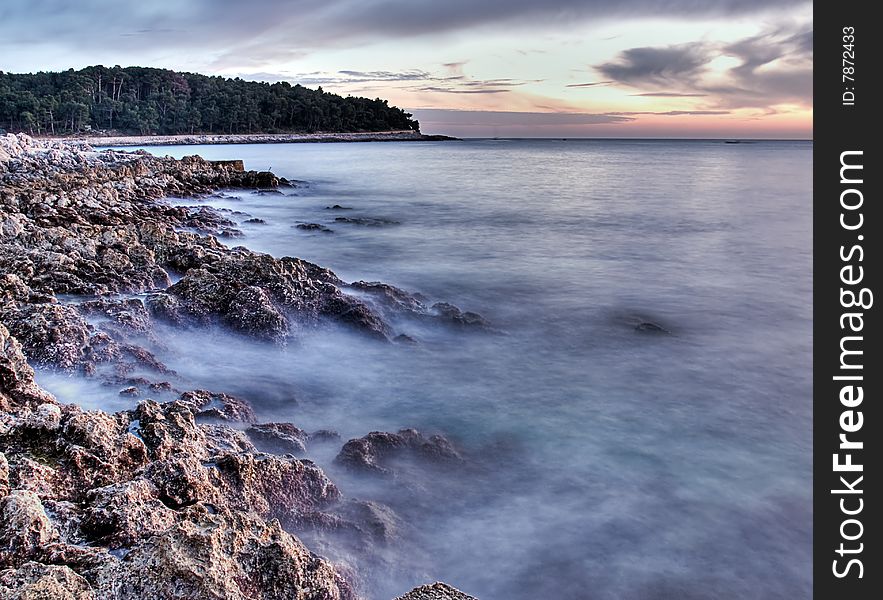 Adriatic coast represented in HDR technique. Adriatic coast represented in HDR technique.