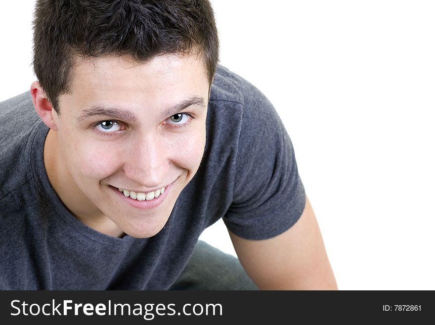 Closeup portrait of a good looking guy with copy space. Closeup portrait of a good looking guy with copy space