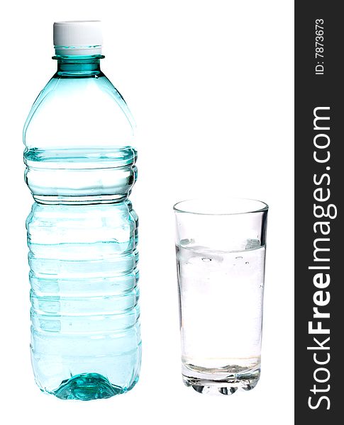 Bottle And Glass With Water