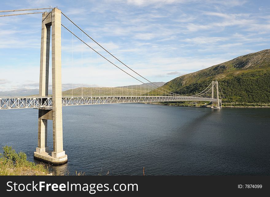 Bridge above the river, Norway
