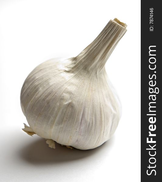 Garlic bulb isolated on white