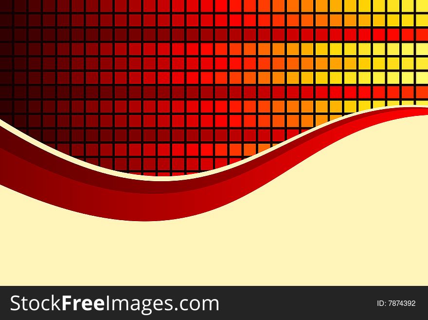 Vector illustration of Abstract Fire