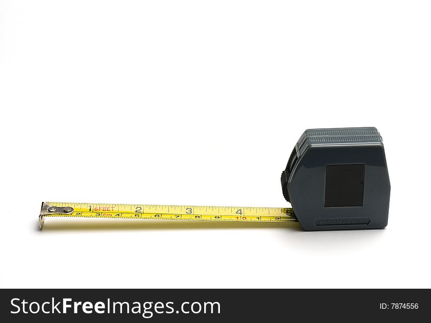 Tape Measure With Imperial And Metric Markings.