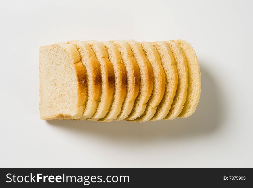 Slices of white sandwich bread