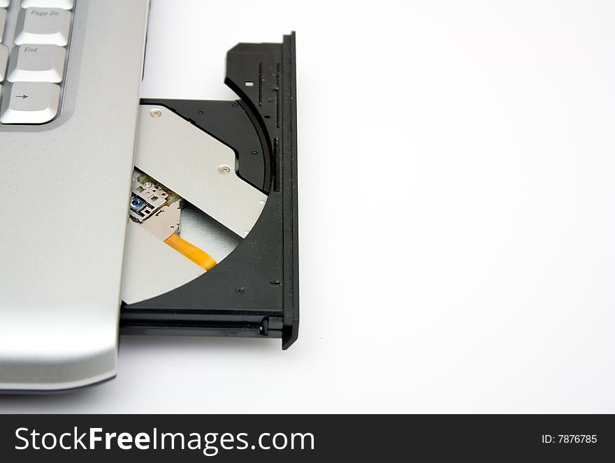 Open dvd drive on laptop