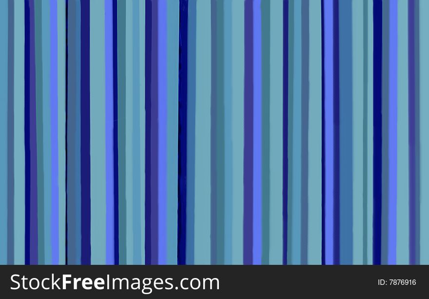 Hand drawn stripes of various blue tones. Hand drawn stripes of various blue tones