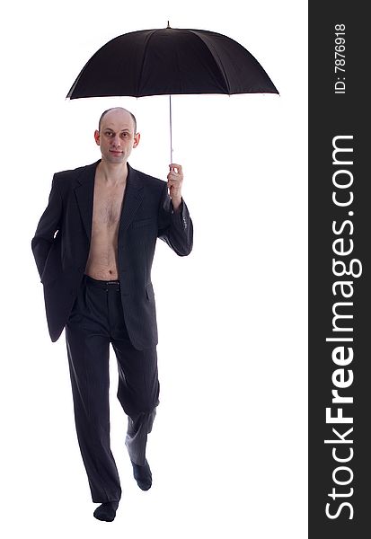 Man With Umbrella.