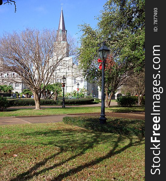St. Louis Cathedral, in Jackson Square, French Quarter, New Orleans, Louisiana