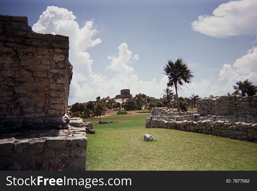 Mayan ruins, outside playa del carman, mexico