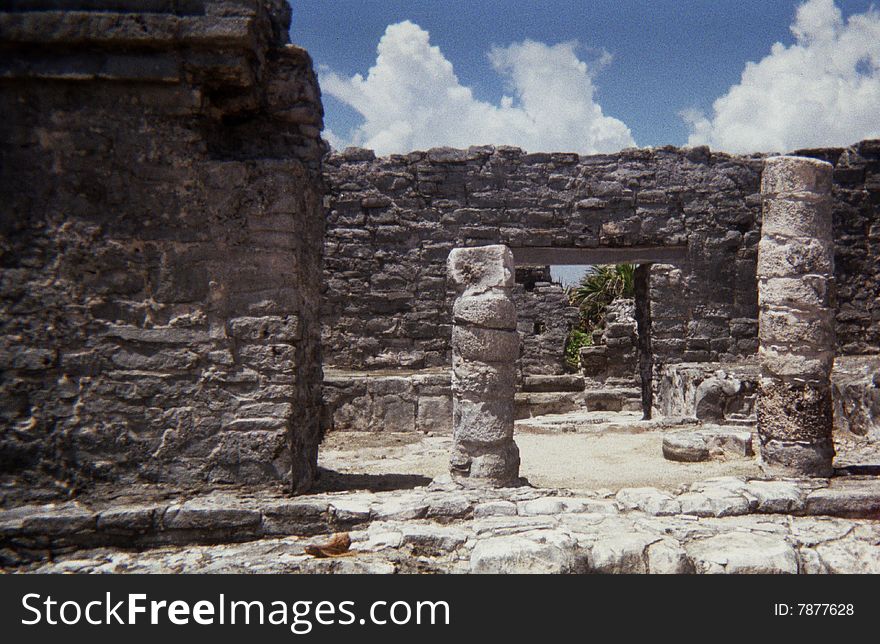 Ancient mayan ruins, mexican vacation