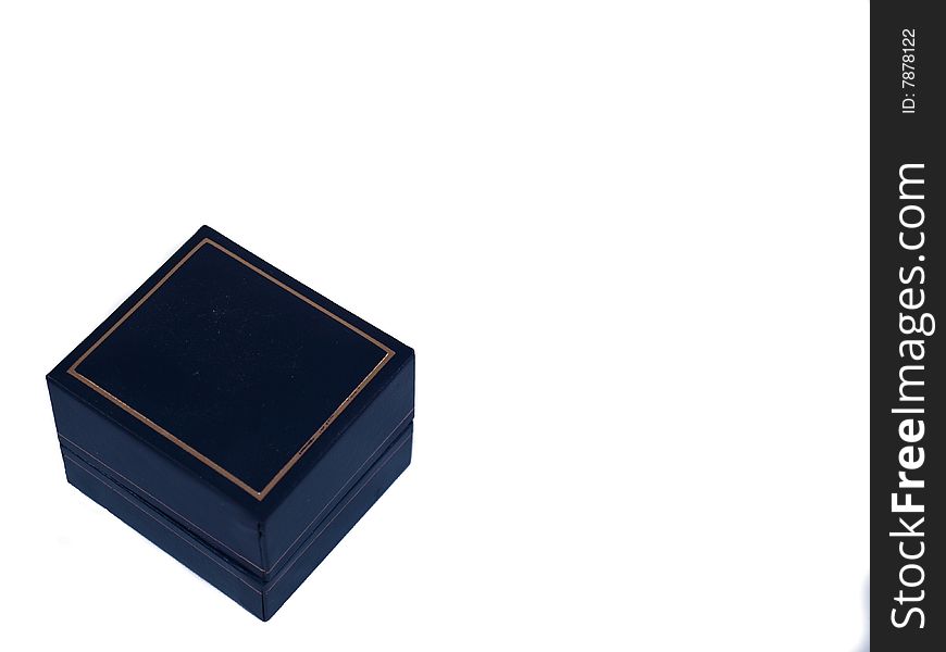 Plain Blue Ring Box