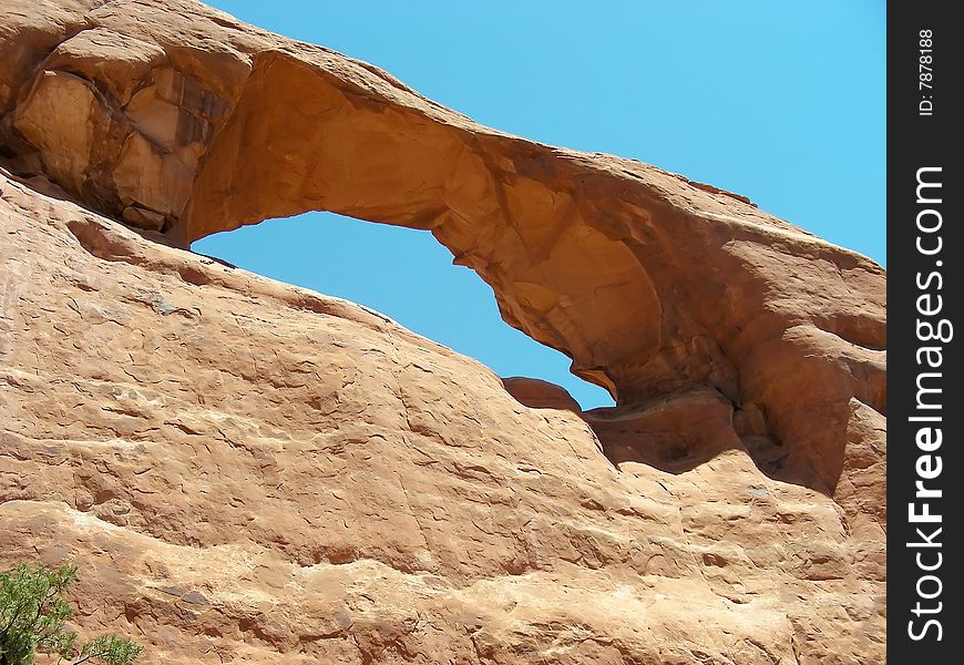 A striking sandstone arch in Arches National Park, Utah. A striking sandstone arch in Arches National Park, Utah.