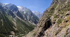 Summer Alpine Mountain Panorama Stock Photography Summer Alpine Mountain Panorama Stock Photography