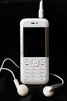 White Mobile Phone Royalty Free Stock Image