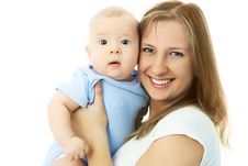 Happy Mother With Her Baby Royalty Free Stock Photography