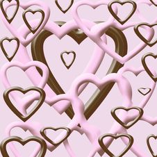 Valentines Hearts Background Royalty Free Stock Photography