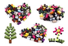Colorful Thread Different Shape Royalty Free Stock Photo Colorful Thread Different Shape Royalty Free Stock Photo