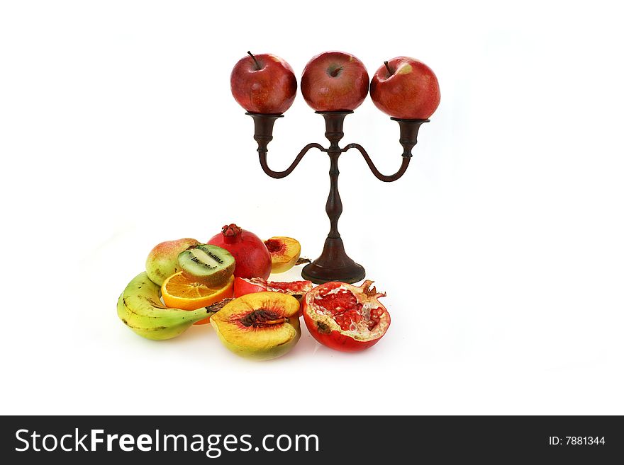 Candlestick With Apples