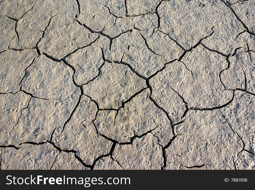 Fissures on a dried up mud. Fissures on a dried up mud