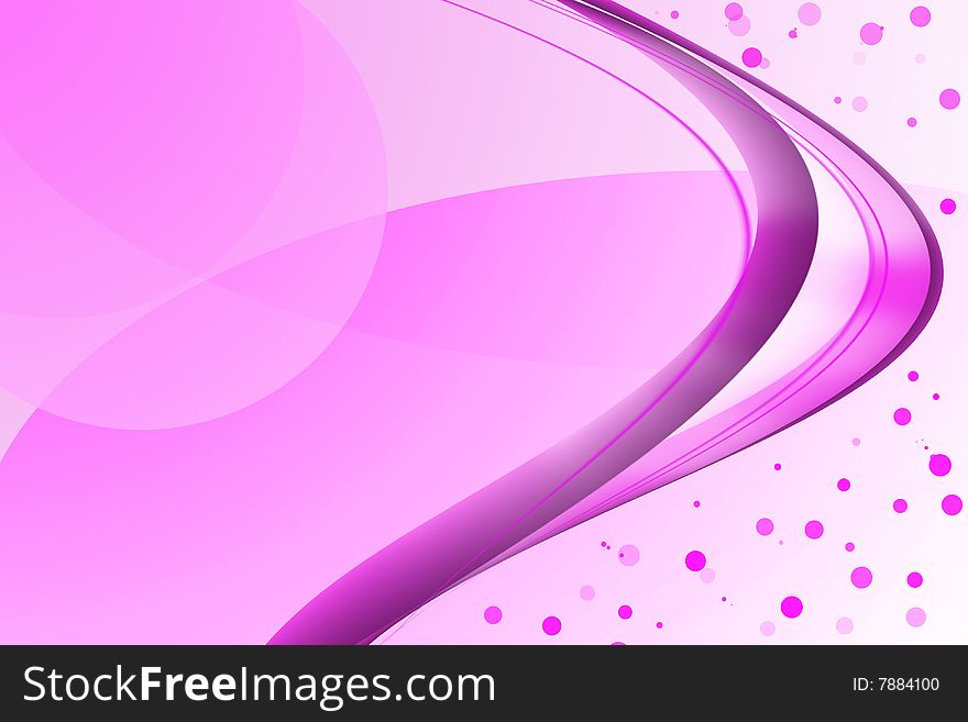 Abstract background pink burbles wave