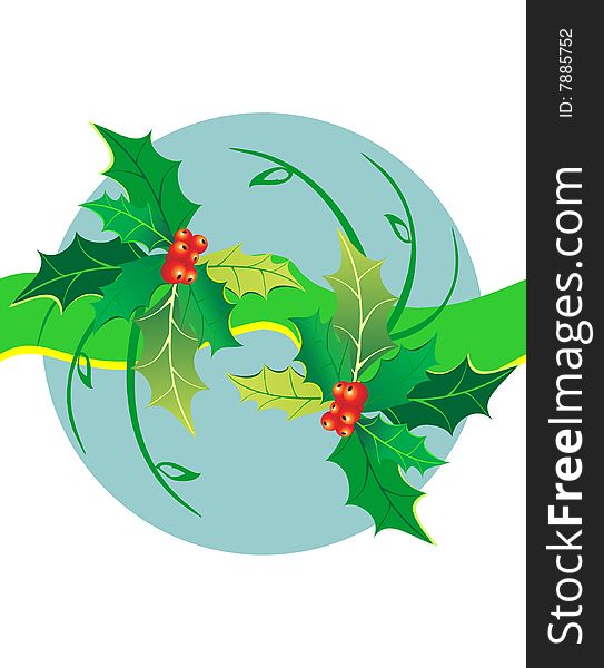 Christmas composition to vector illustration. Christmas composition to vector illustration