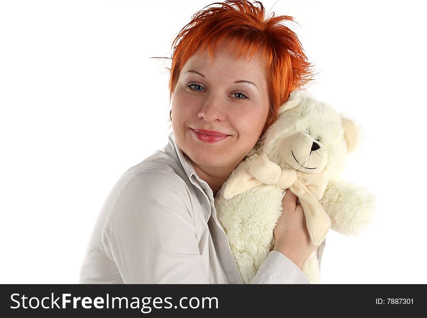Woman With Teddy Bear
