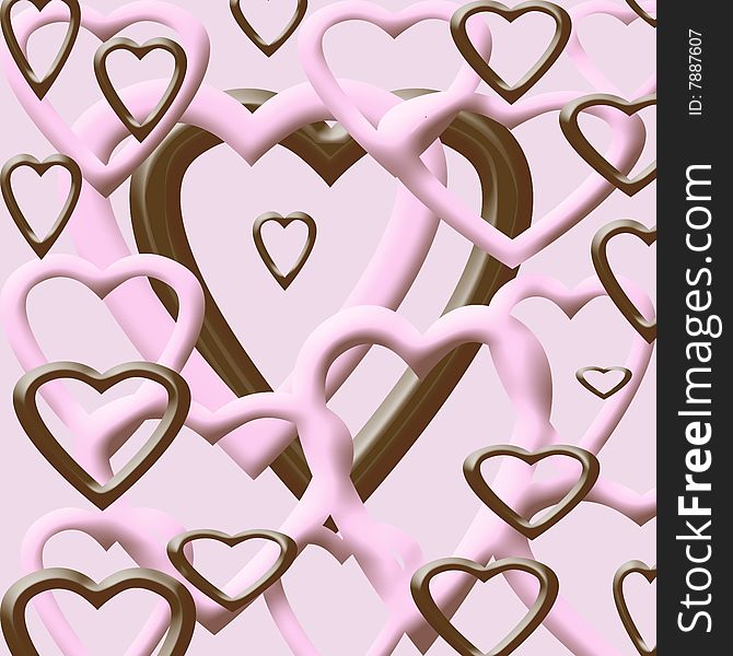 Valentines Hearts Background