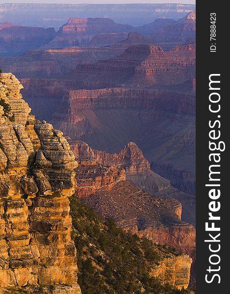 Grand Canyon at Sunrise as seen from the South Rim