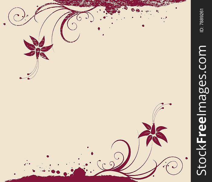 Abstract floral background. vector illustration