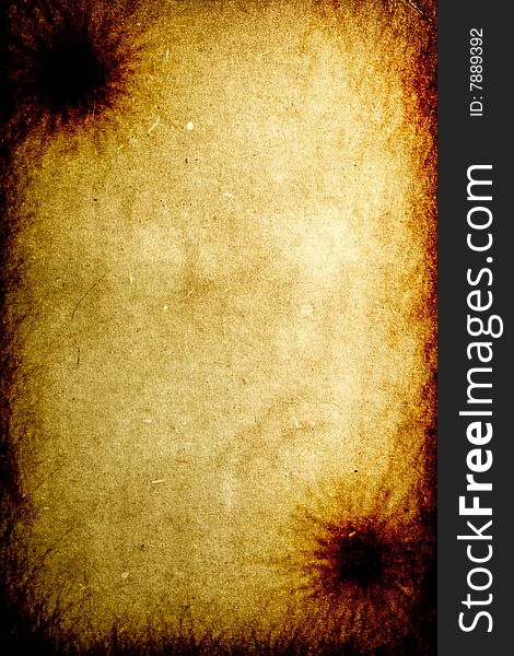 Old Burnt Paper Texture Background