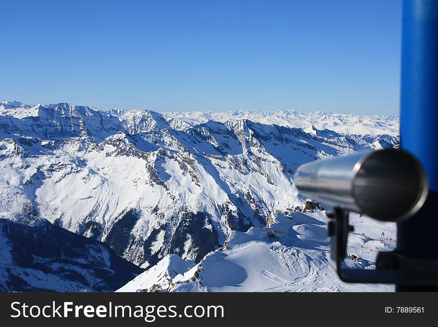 Austria. Mountains. The magnificent Alpes and the beautiful dark blue sky. Austria. Mountains. The magnificent Alpes and the beautiful dark blue sky.