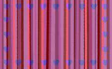 Pink Stripes With Hearts Royalty Free Stock Photos Pink Stripes With Hearts Royalty Free Stock Photos