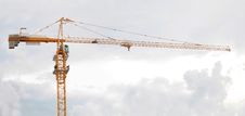 Elevating Crane And Sky With Clouds Stock Photos Elevating Crane And Sky With Clouds Stock Photos