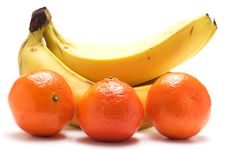 Bananas And Tangerines Royalty Free Stock Image Bananas And Tangerines Royalty Free Stock Image