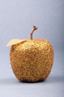 A Golden Apple Stock Photo A Golden Apple Stock Photo